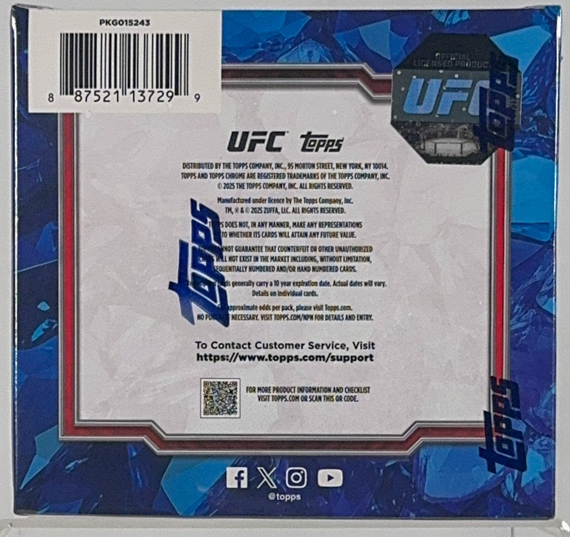 2025 Topps Chrome UFC Sapphire Edition - Hobby Box