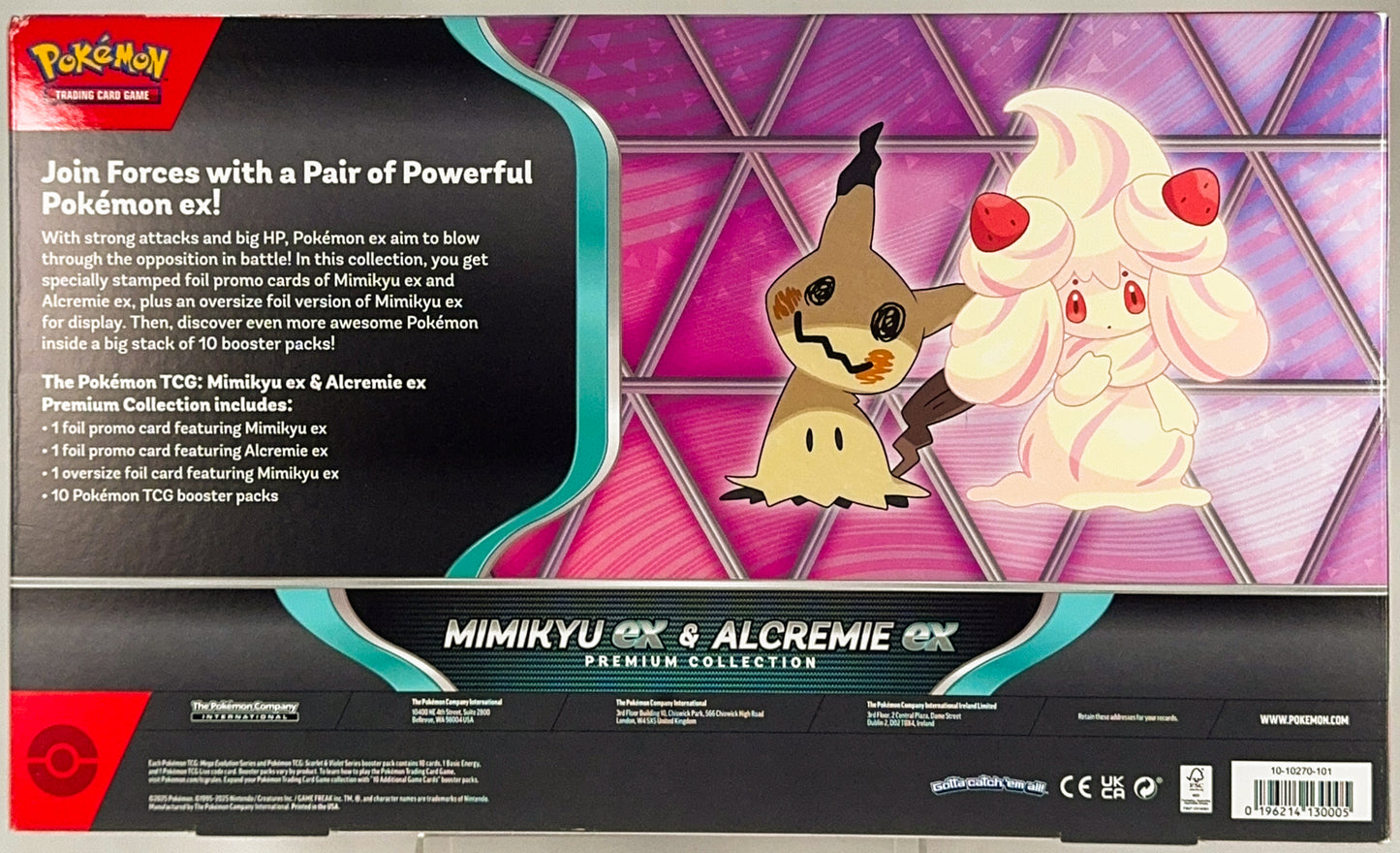 Pokémon TCG: Mimikyu ex & Alcremie ex Premium Collection