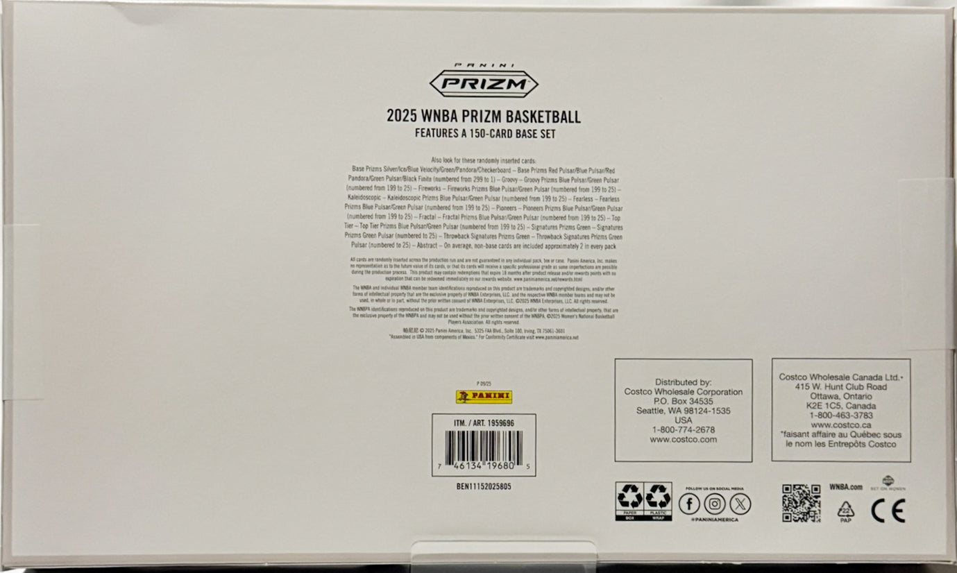 2025 Panini Prizm WNBA Bundle