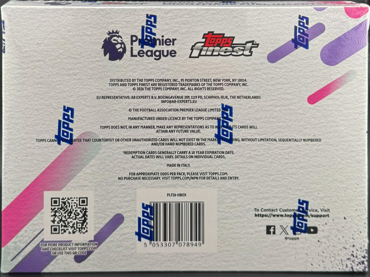 2026 Topps Finest Premier League - Hobby Box
