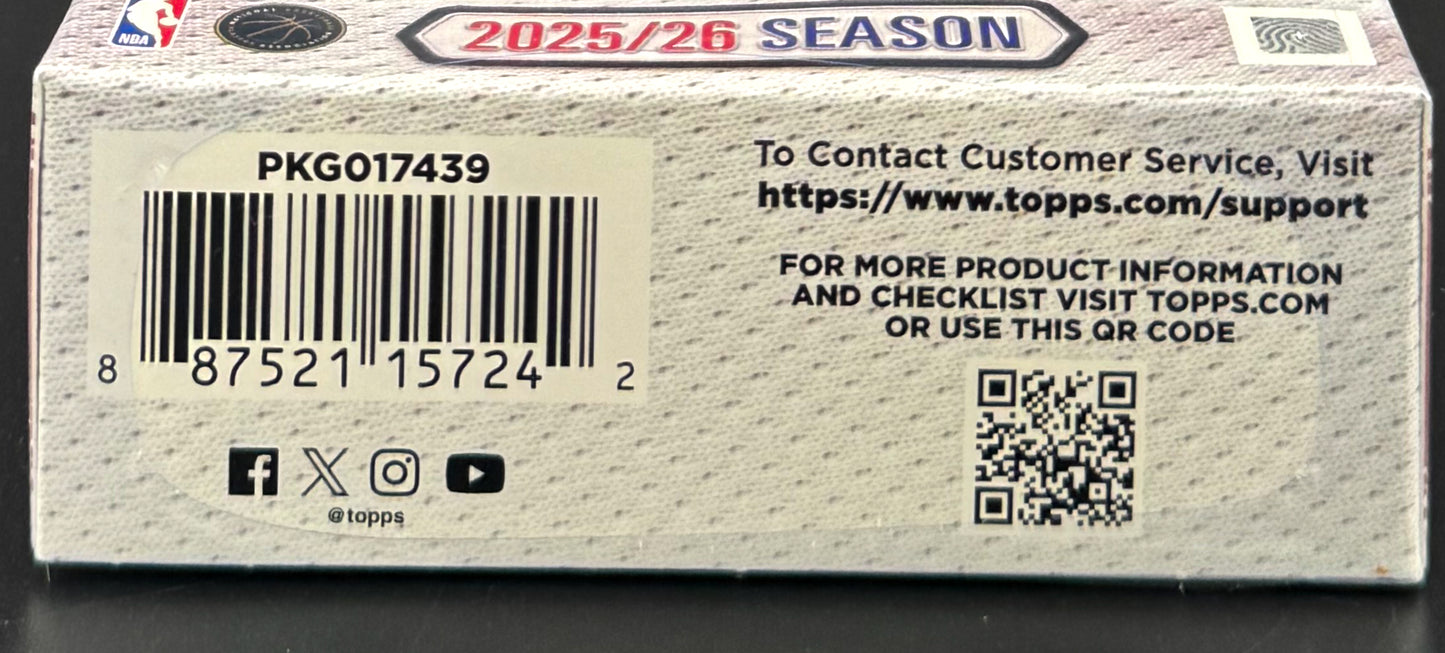 2025–26 Topps Hoops Basketball - Hanger Box