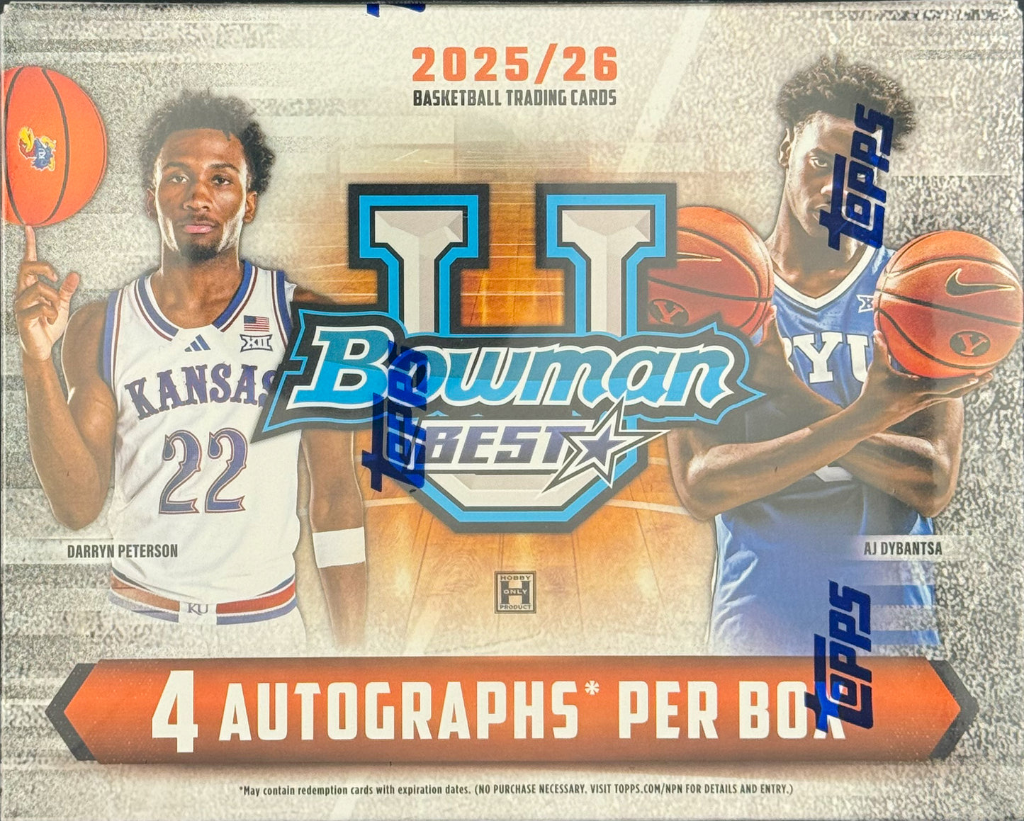 2025-26 Bowman University Best Basketball - Hobby Box - Sealed Case