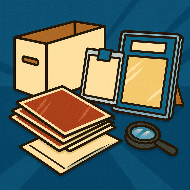 illustration in the comic book style representing generic comic book products