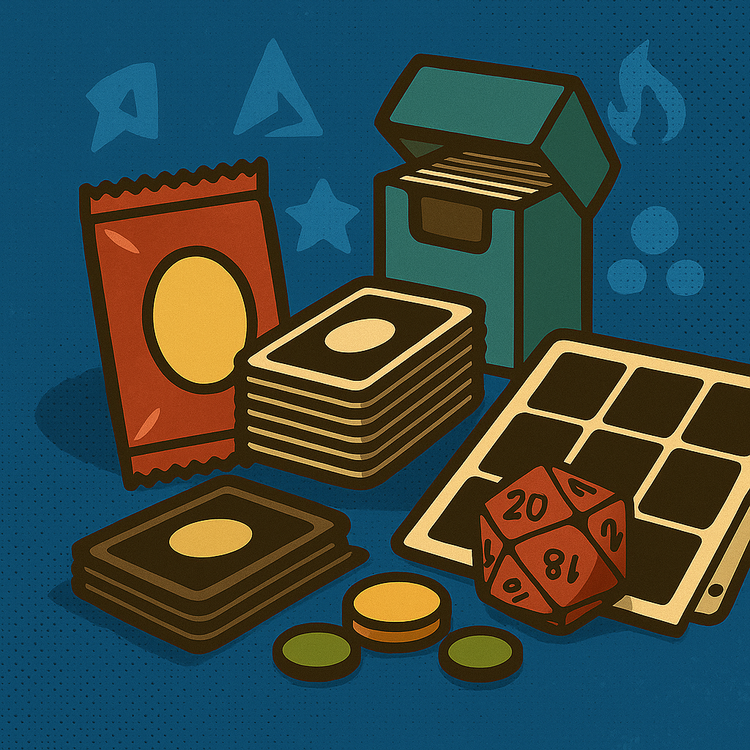 Image of generic trading card game products