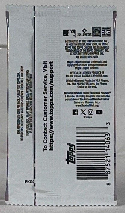 2025 Topps Chrome Baseball - Hobby Box - Single Pack