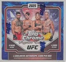2025 Topps Chrome UFC Sapphire Edition - Hobby Box