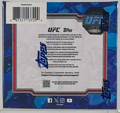 2025 Topps Chrome UFC Sapphire Edition - Hobby Box