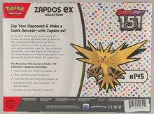 Pokémon TCG: Scarlet & Violet - 151 - Zapdos Ex Collection