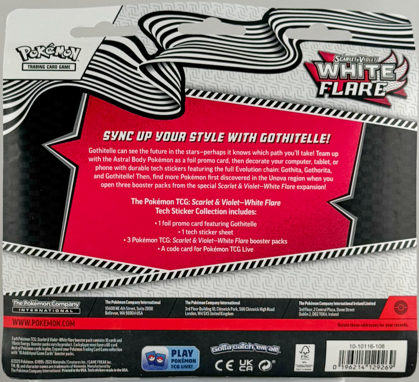 Pokémon TCG: Scarlet & Violet - White Flare - Tech Sticker Collection