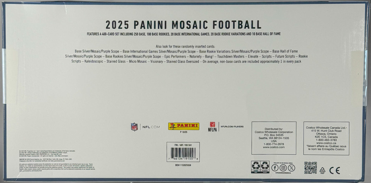 2025 Panini Mosaic Football Collection
