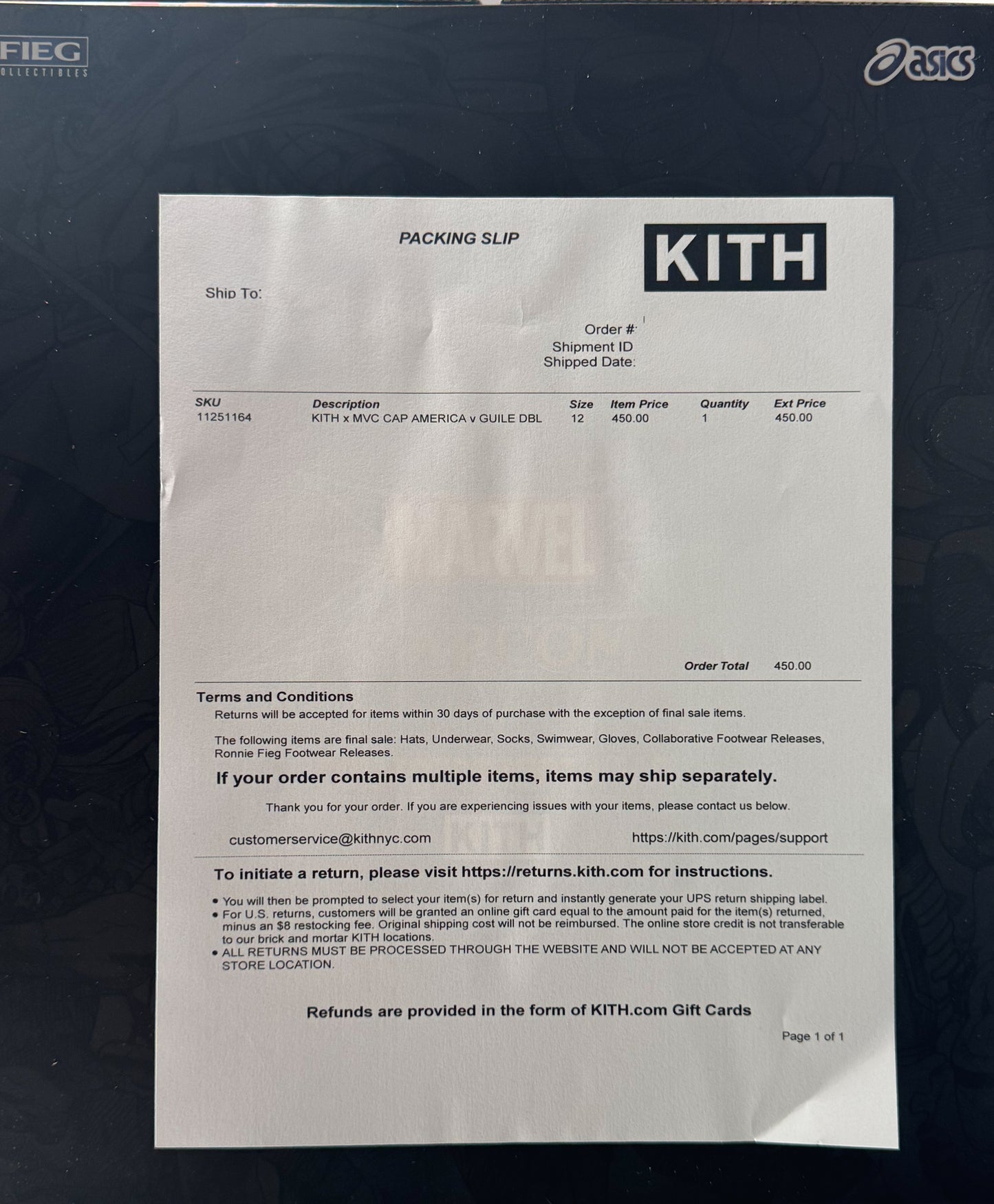 Kith for ASICS GEL-KAYANO 12.1 Captain America vs. Guile Double Box - 12