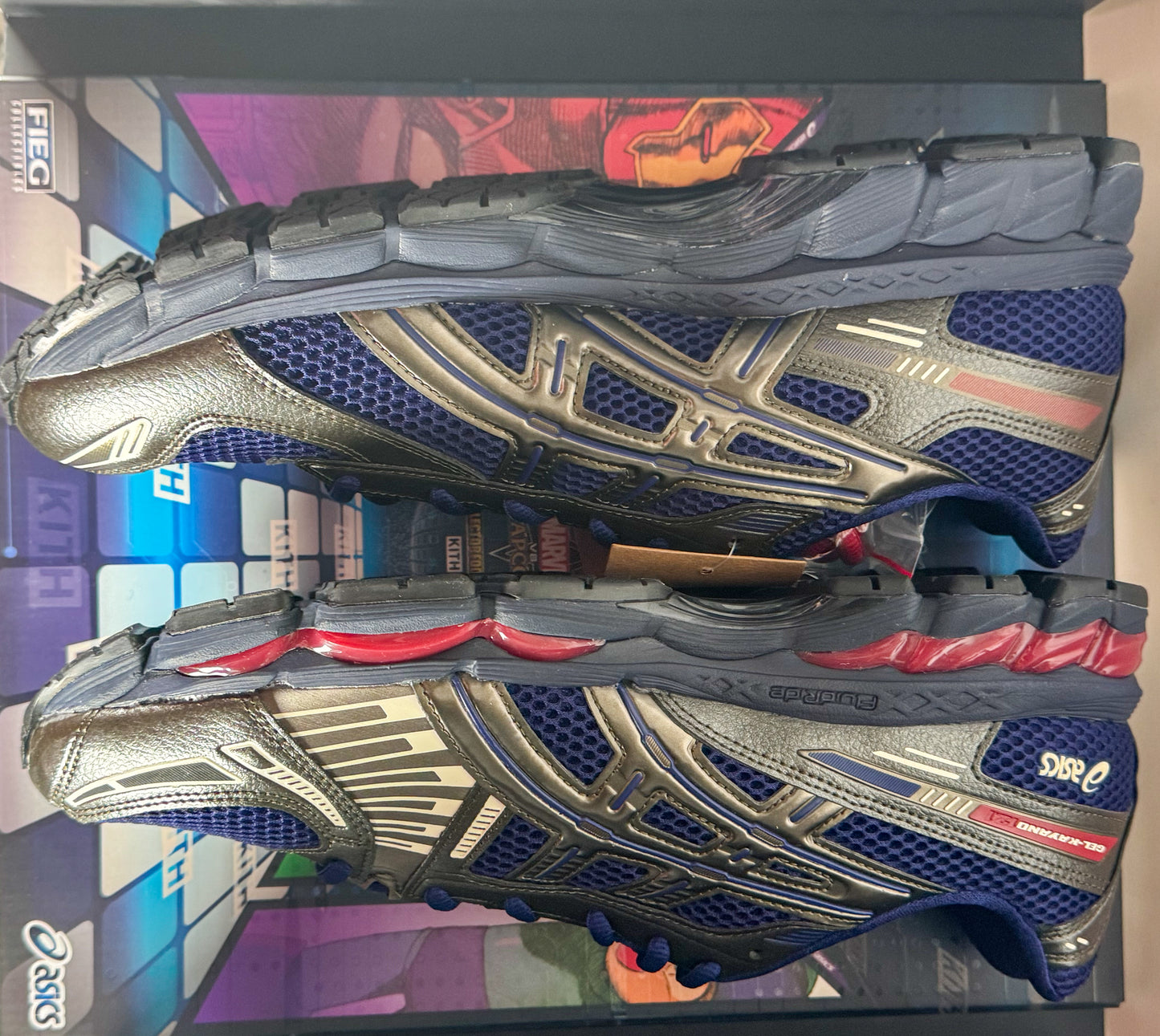 Kith for ASICS GEL-KAYANO 12.1 Captain America vs. Guile Double Box - 12