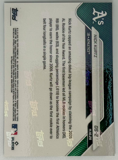 Nick Kurtz - 2025 MLB Topps NOW® - Card OS-2