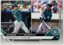 Cal Raleigh / Ken Griffey Jr. - 2025 MLB Topps NOW® - Card 720