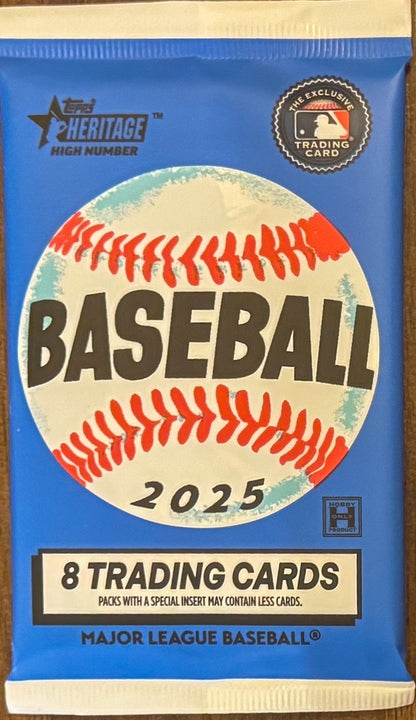 2025 Topps Heritage High Number Baseball - Hobby Box - Single Pack