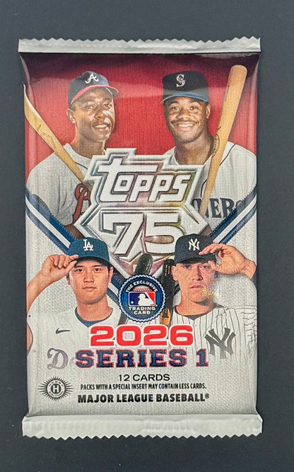 2026 Topps Baseball Series 1 - Hobby Box - Single Pack