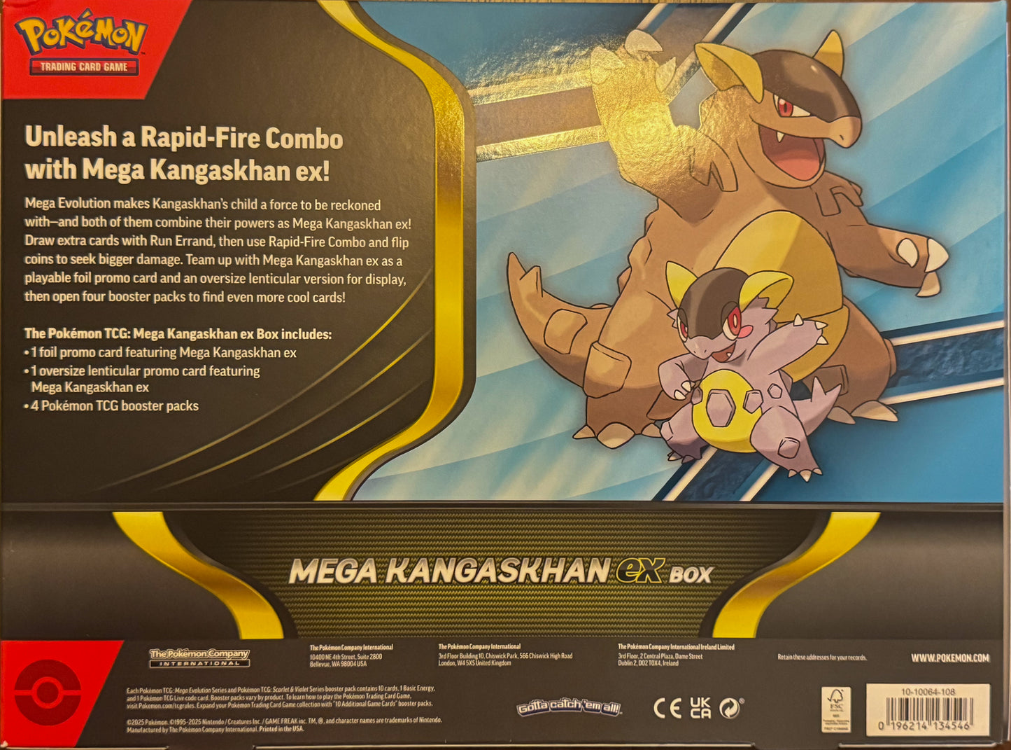 Pokémon TCG: Mega Evolution - Mega Kangaskhan ex Box
