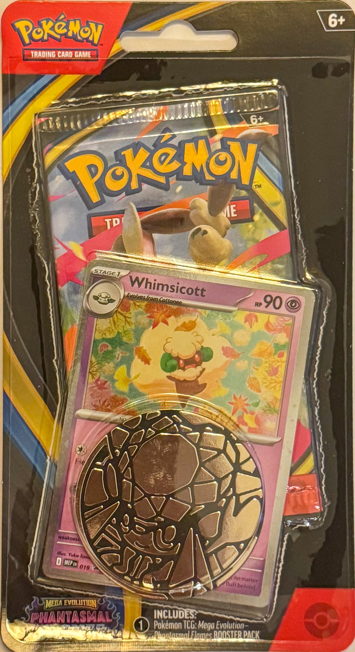 Pokémon TCG: Mega Evolution Phantasmal Flames- Blister Pack (Whimsicott)