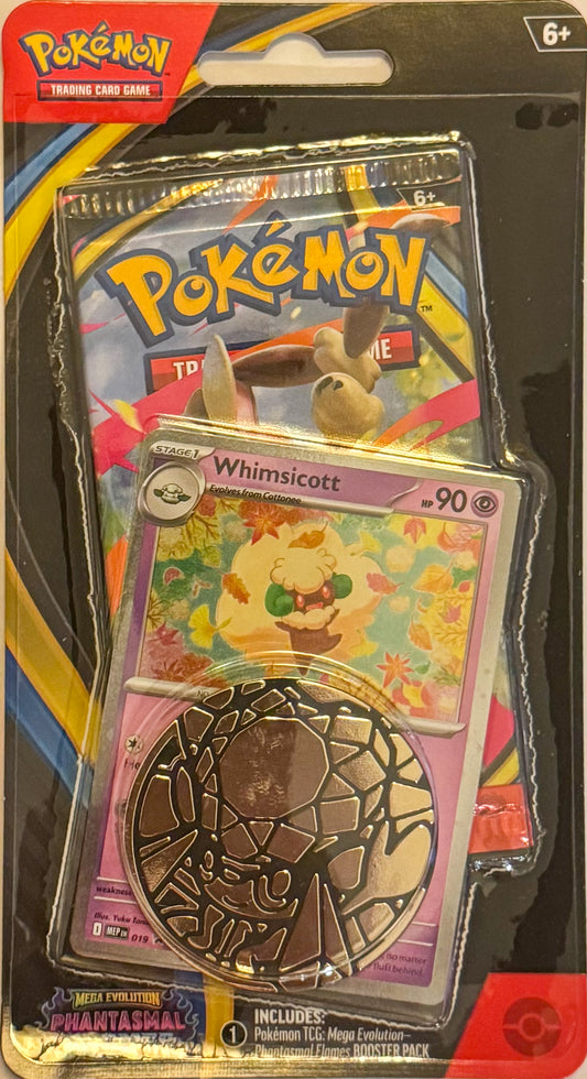 Pokémon TCG: Mega Evolution Phantasmal Flames- Blister Pack (Whimsicott)