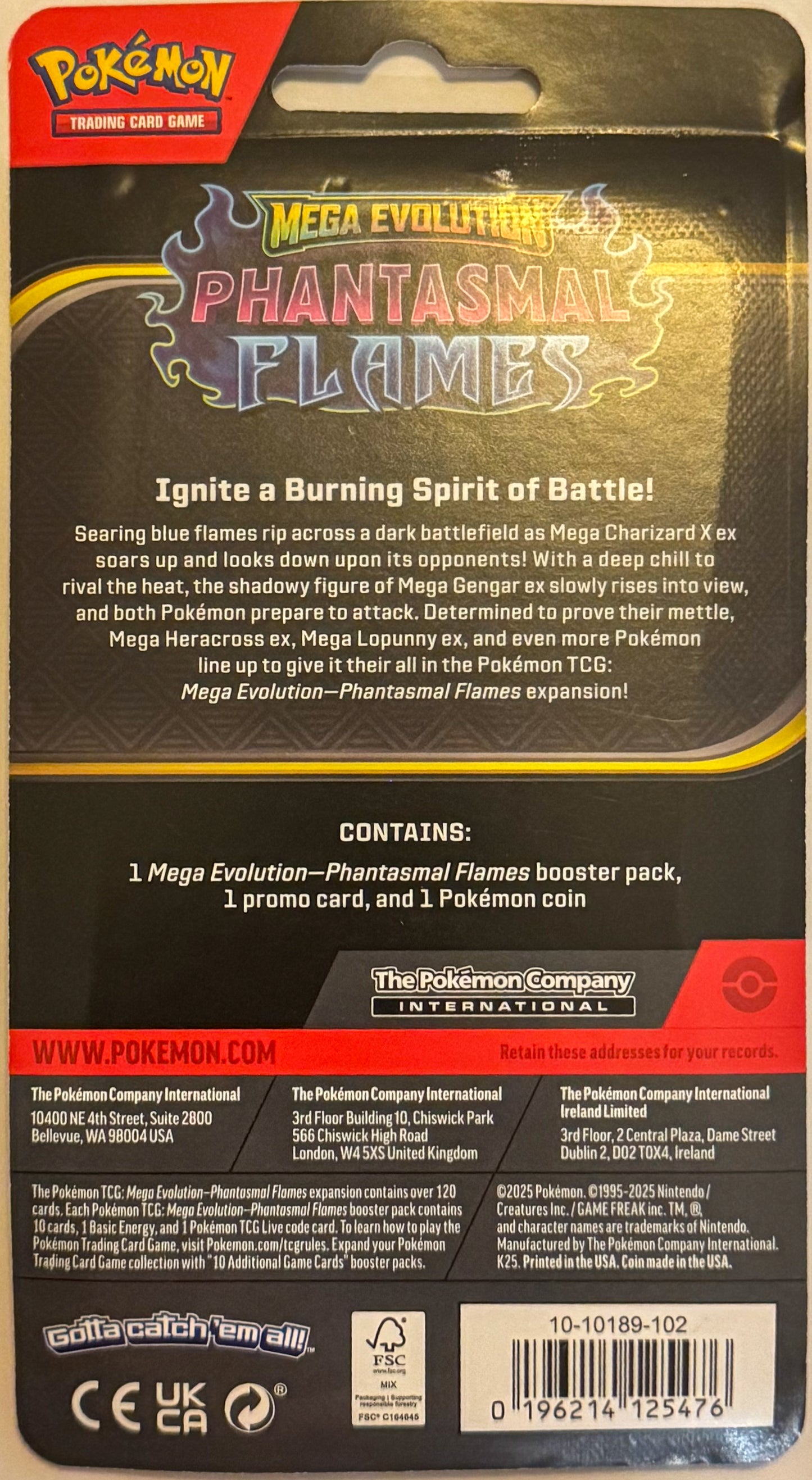 Pokémon TCG: Mega Evolution Phantasmal Flames- Blister Pack (Whimsicott)