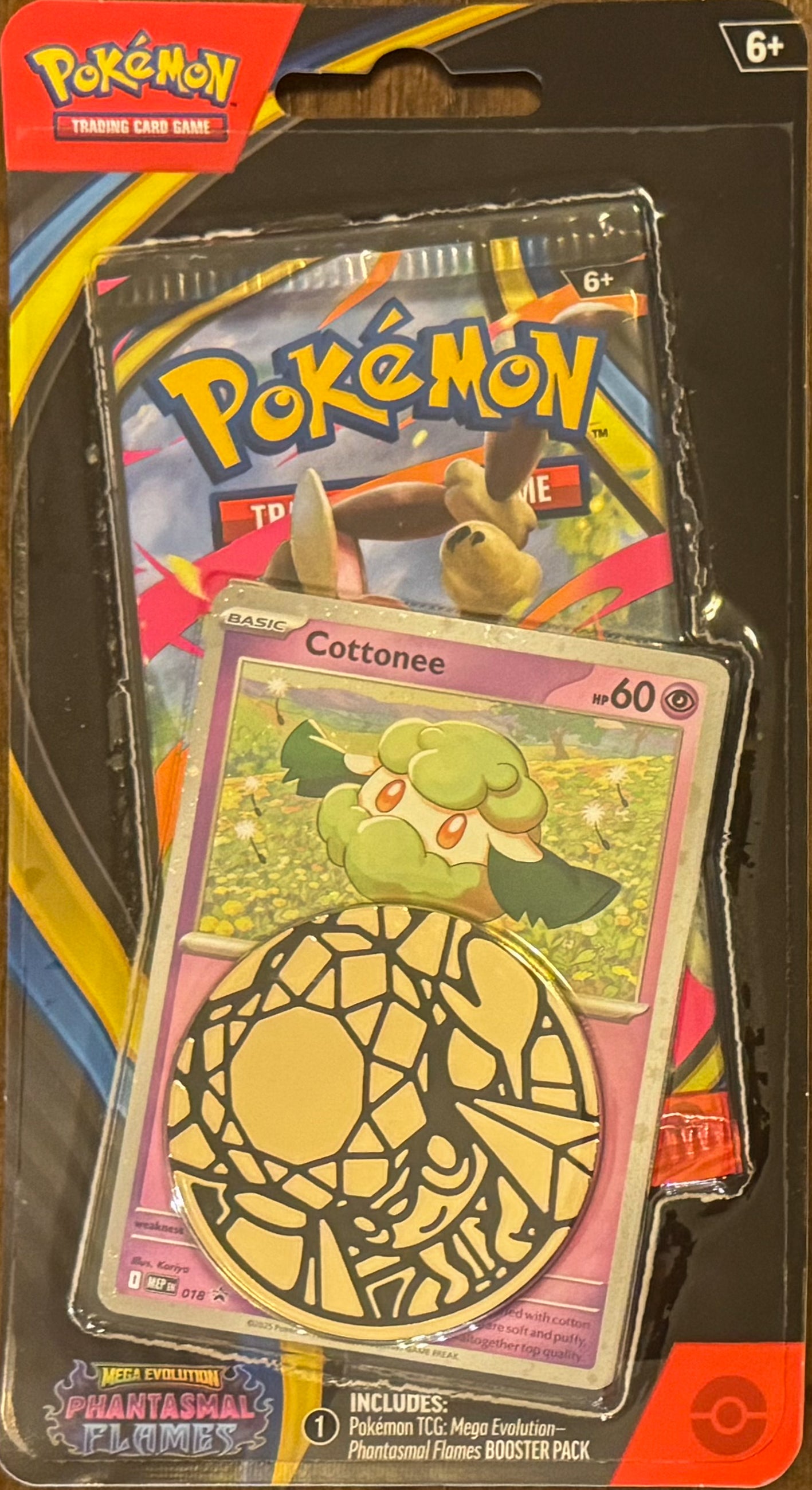 Pokémon TCG: Mega Evolution Phantasmal Flames- Blister Pack (Cottonee)