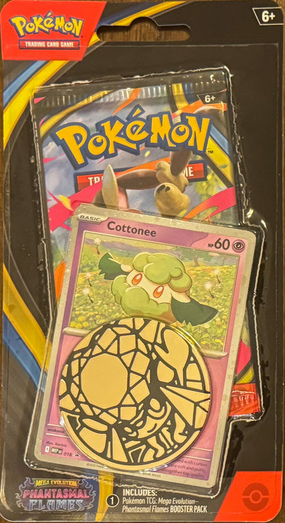 Pokémon TCG: Mega Evolution Phantasmal Flames- Blister Pack (Cottonee)