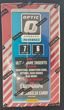 2025 Panini Optic Donruss Football Trading Card Mega Box (Green Hyper)