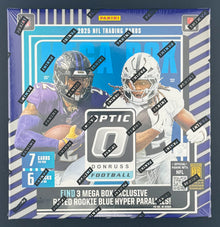 2025 Panini Optic Donruss Football Trading Card Mega Box (Blue Hyper)