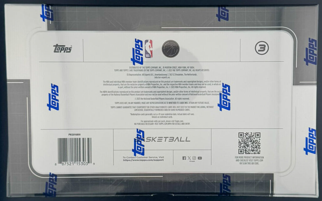 2025-26 Topps Three Basketball - Hobby Box