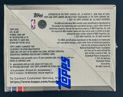 2025-26 Topps Chrome Basketball - Value Box Blaster