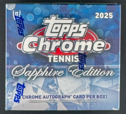 2025 Topps Chrome Tennis Sapphire Edition - Hobby Box