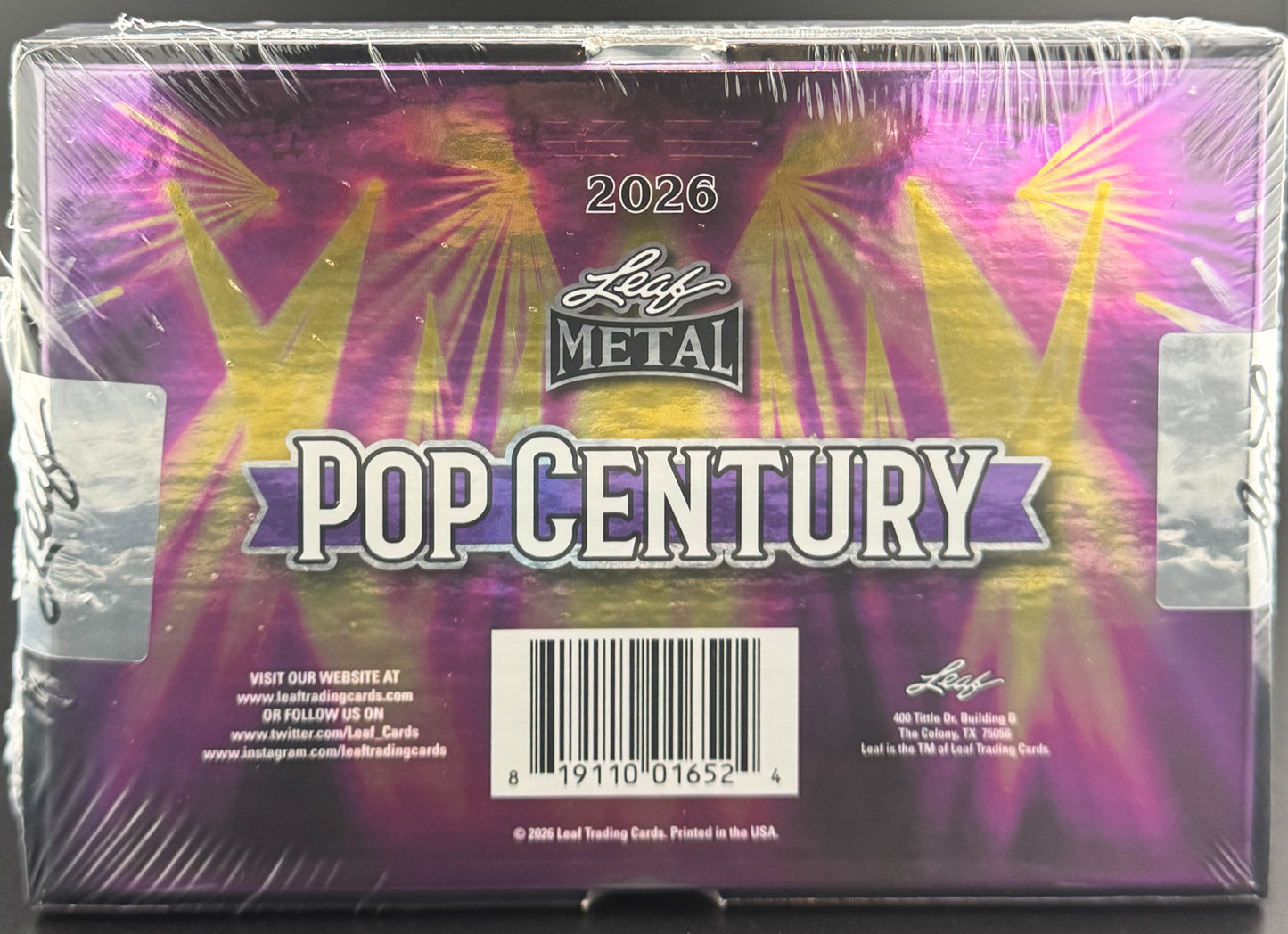 2026 Leaf Metal Pop Century Hobby Box