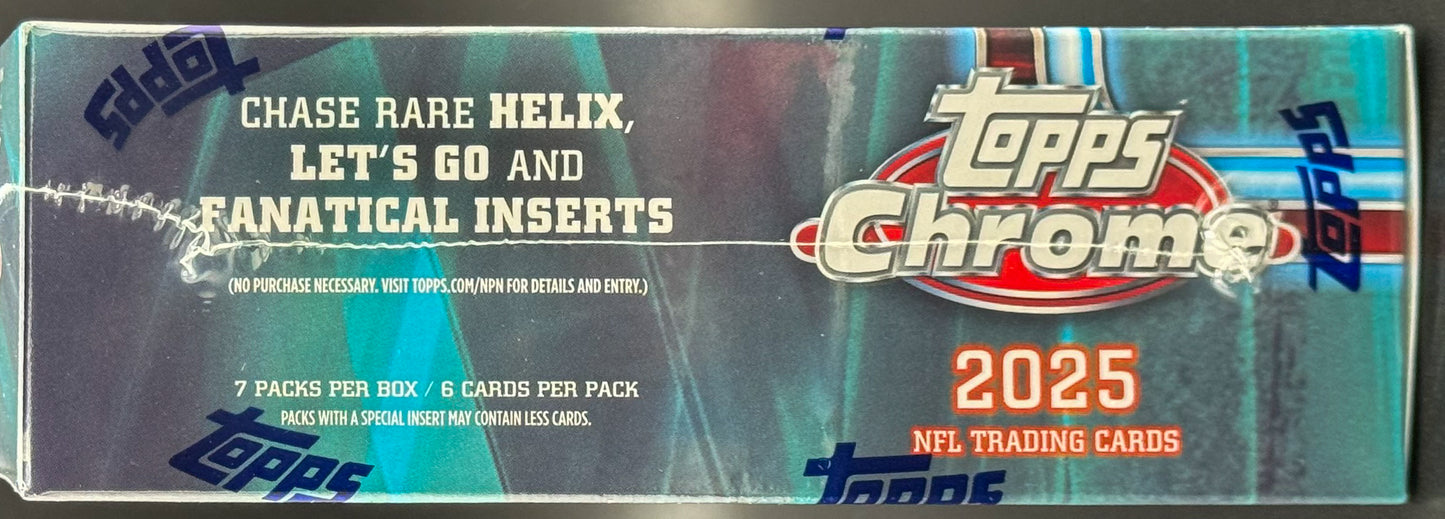 2025 Topps Chrome Football - Mega Box
