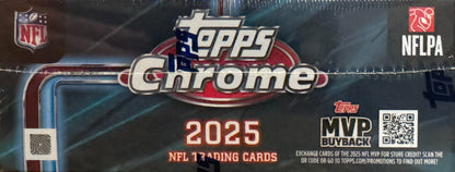 2025 Topps Chrome Football - Hobby Jumbo Box First Day Issue (FDI)