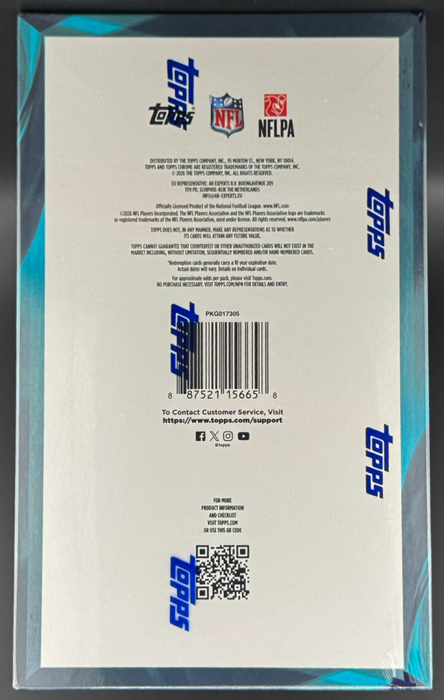 2025 Topps Chrome Football - Hobby Box