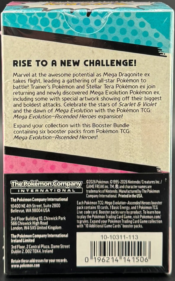 Pokémon TCG: Mega Evolution - Ascended Heroes - Booster Bundle