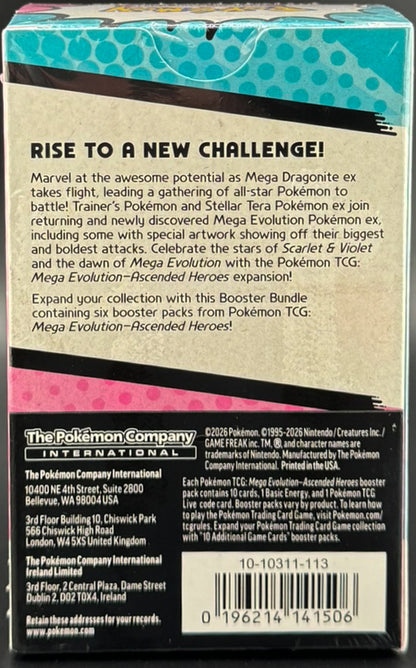 Pokémon TCG: Mega Evolution - Ascended Heroes - Booster Bundle