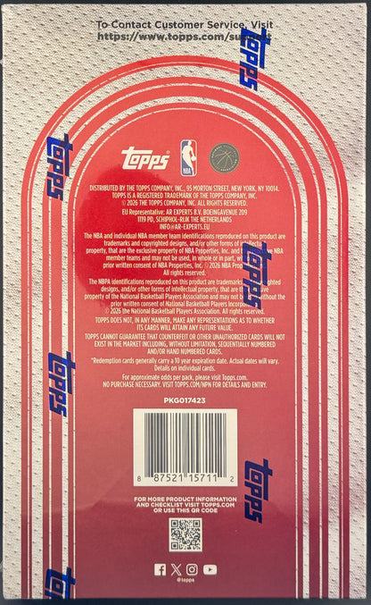 2025–26 Topps Hoops Basketball - Hobby Box
