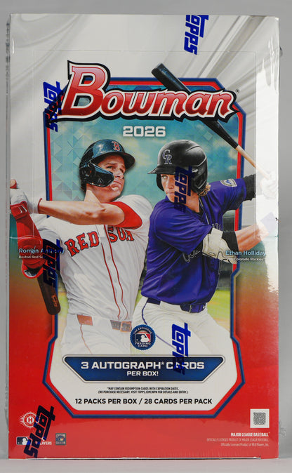 2026 Bowman Baseball - Jumbo Box