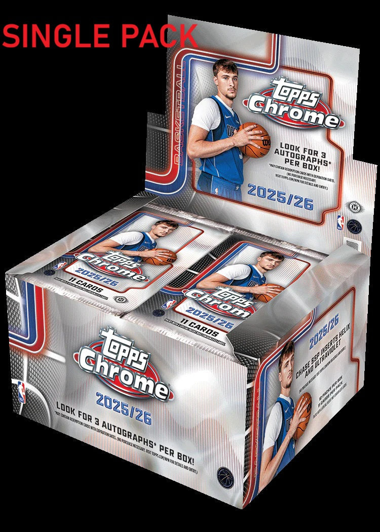 2025-26 Topps Chrome Basketball - Jumbo Hobby Box - Single Pack