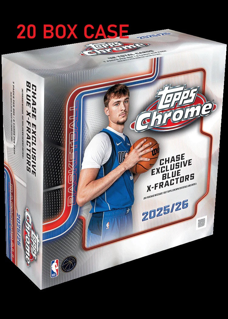 2025-26 Topps Chrome Basketball - Mega Box - Sealed Case